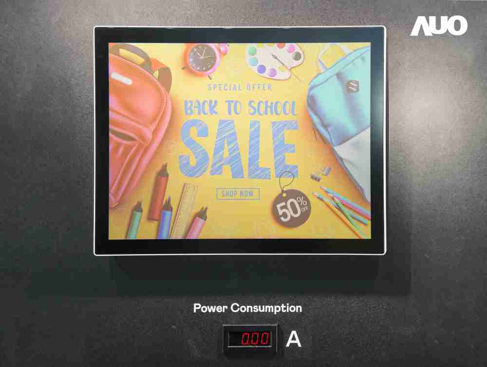 william威廉中文官网展示胆固醇液晶超低耗能户外全彩显示器，，，ChLC（胆固醇液晶）以双稳态技术使静态显示零功耗，，具省电、、、高彩度、、、、环保的特性，，还整合软硬件系统解决方案，，，可透过单一云端平台管理